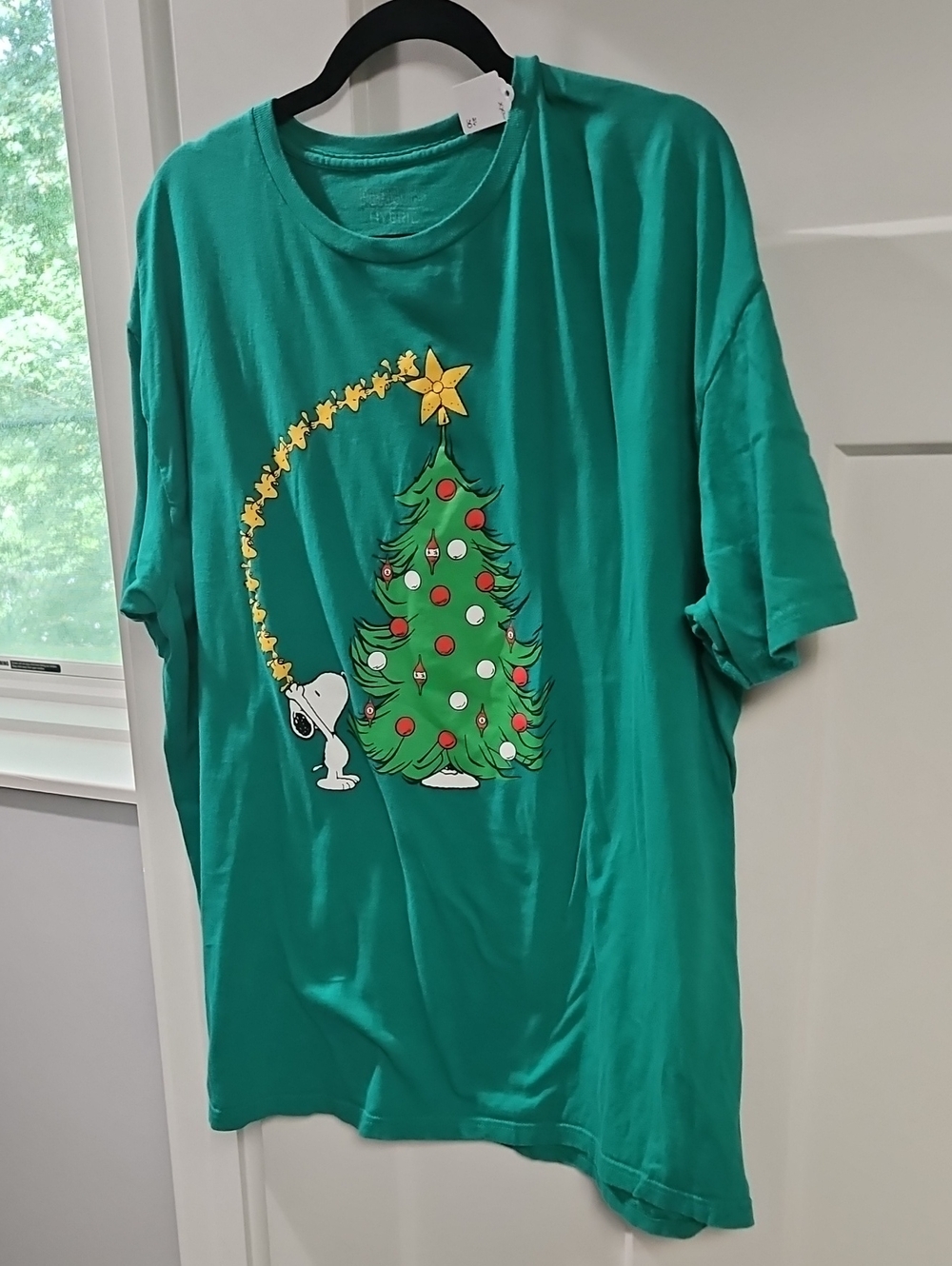 Peanuts Green Christmas Tree Graphic Tee